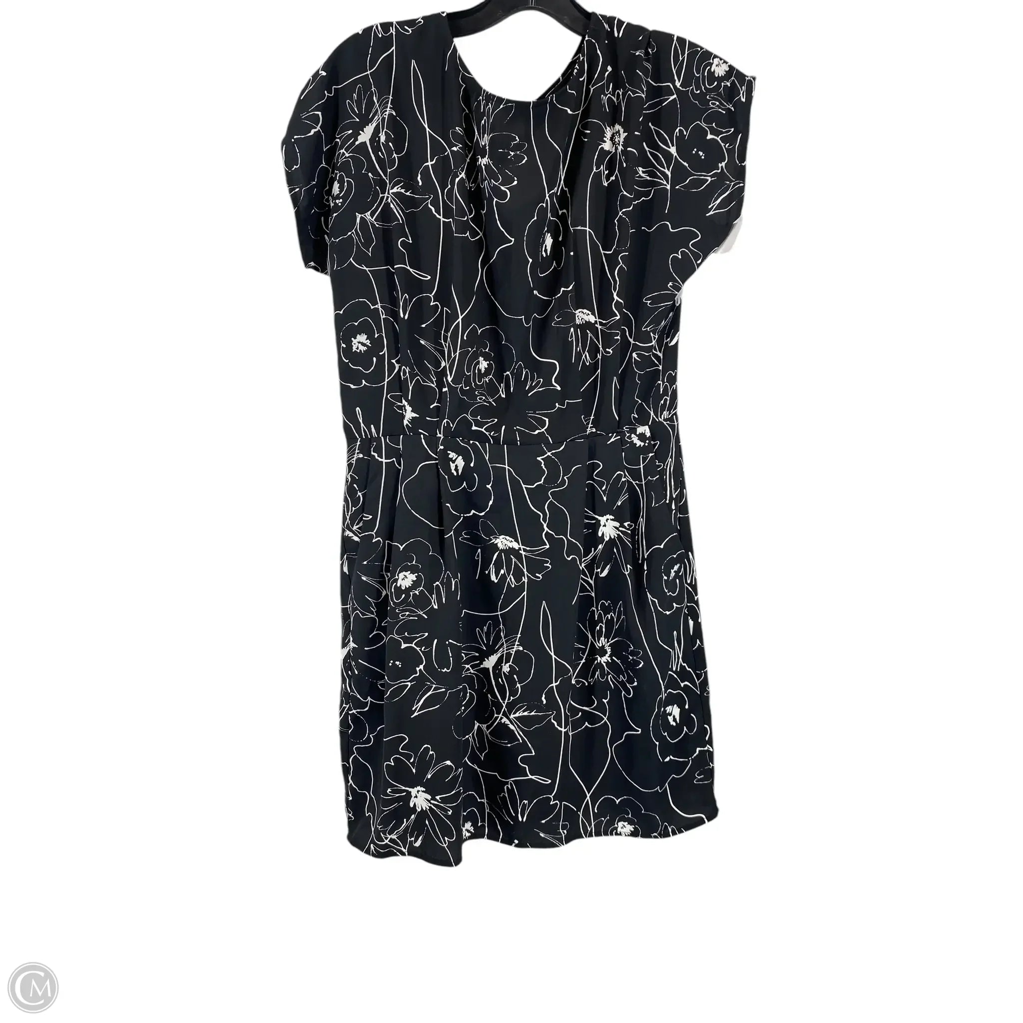 Dress Casual Short By Vici In Black & White, Size: L Tunics stripes playful