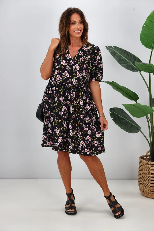 Gloss The Label Sakura Mini Dress Enchanted Floral Elegant Vintage Mini Dress