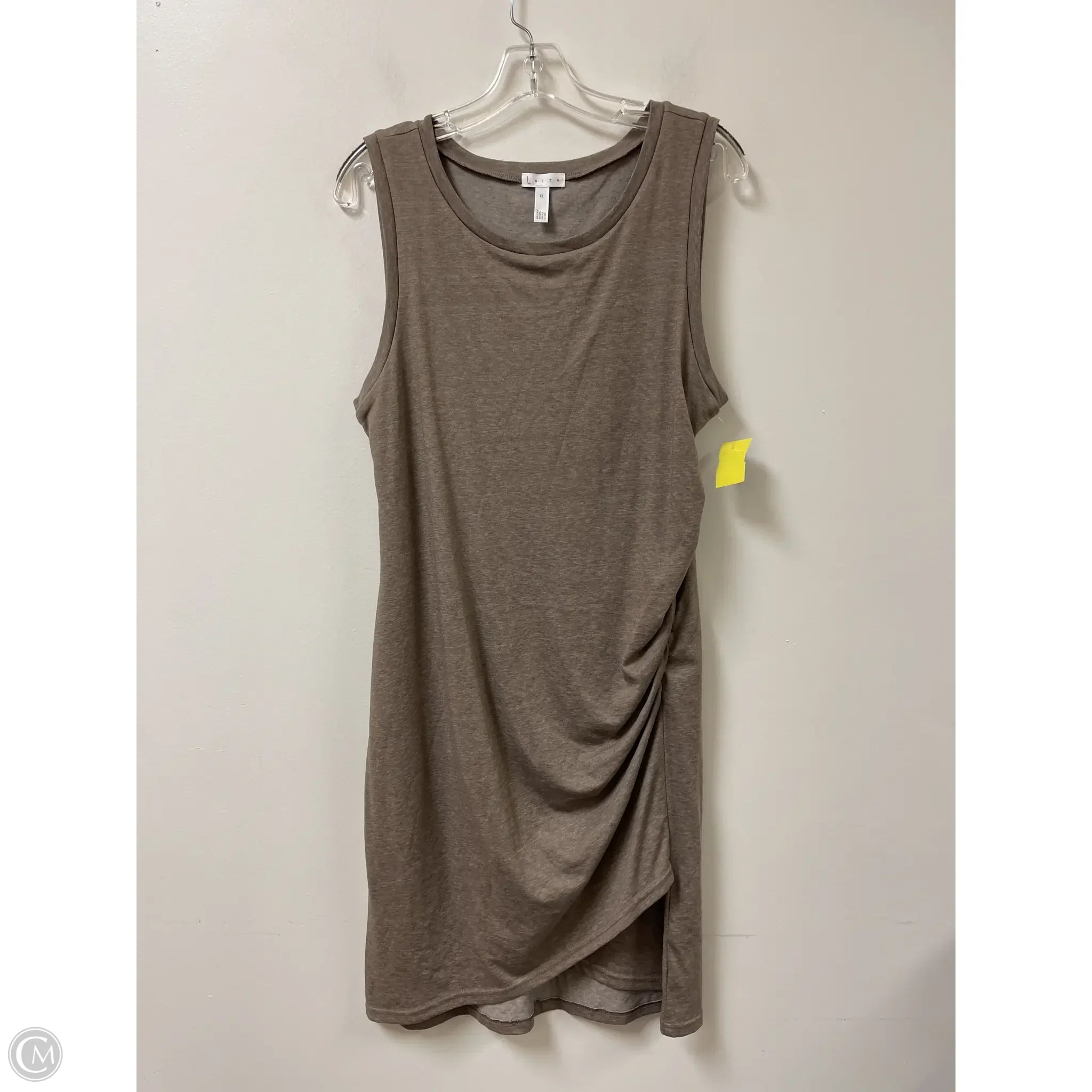 Dress Casual Midi By Leith In Brown, Size: Xl Tunics Formal black