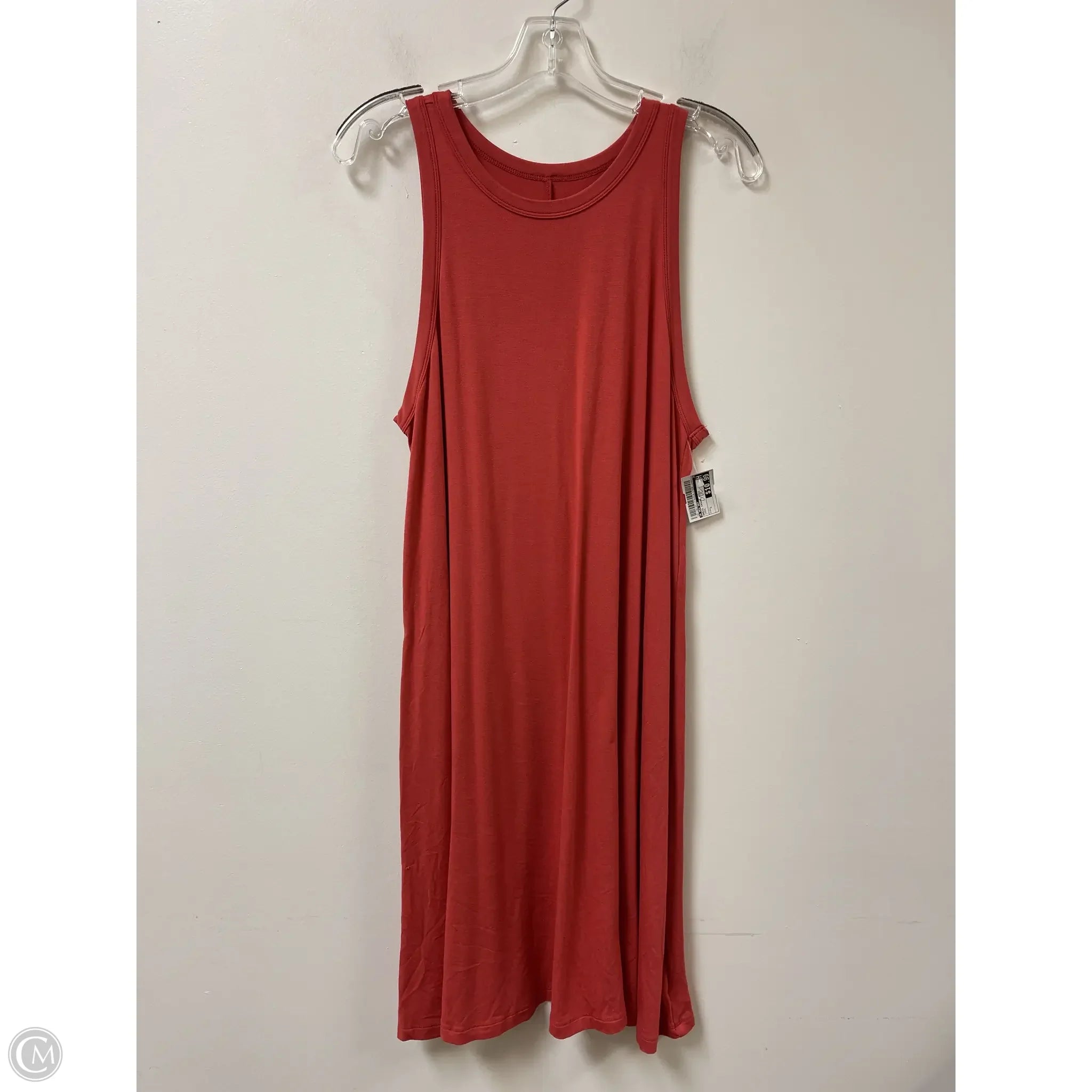Dress Casual Midi By A New Day In Coral, Size: L Tunics Travel practical
