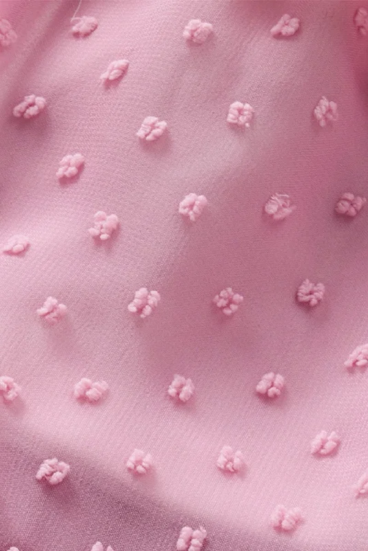 Summer Mini Dress with Ruffles Trendy Button-Detail Mini Dress