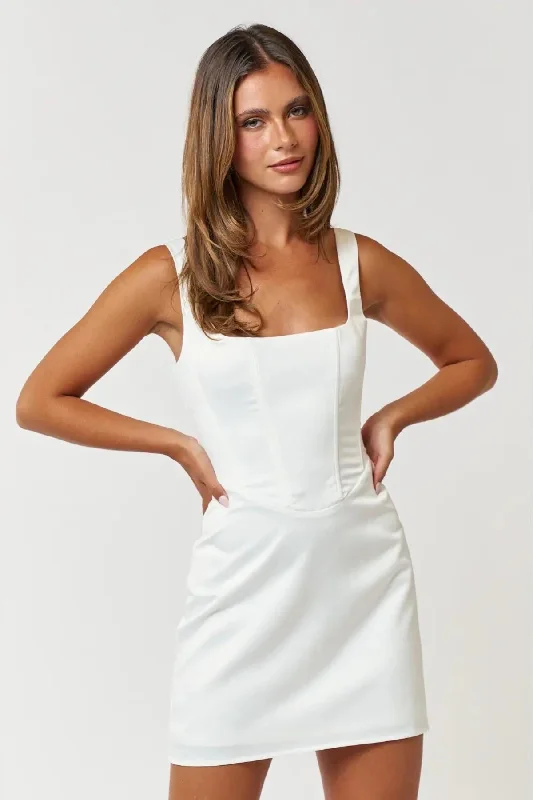Something White Mini Dress Fashionable Lace Mini Dress