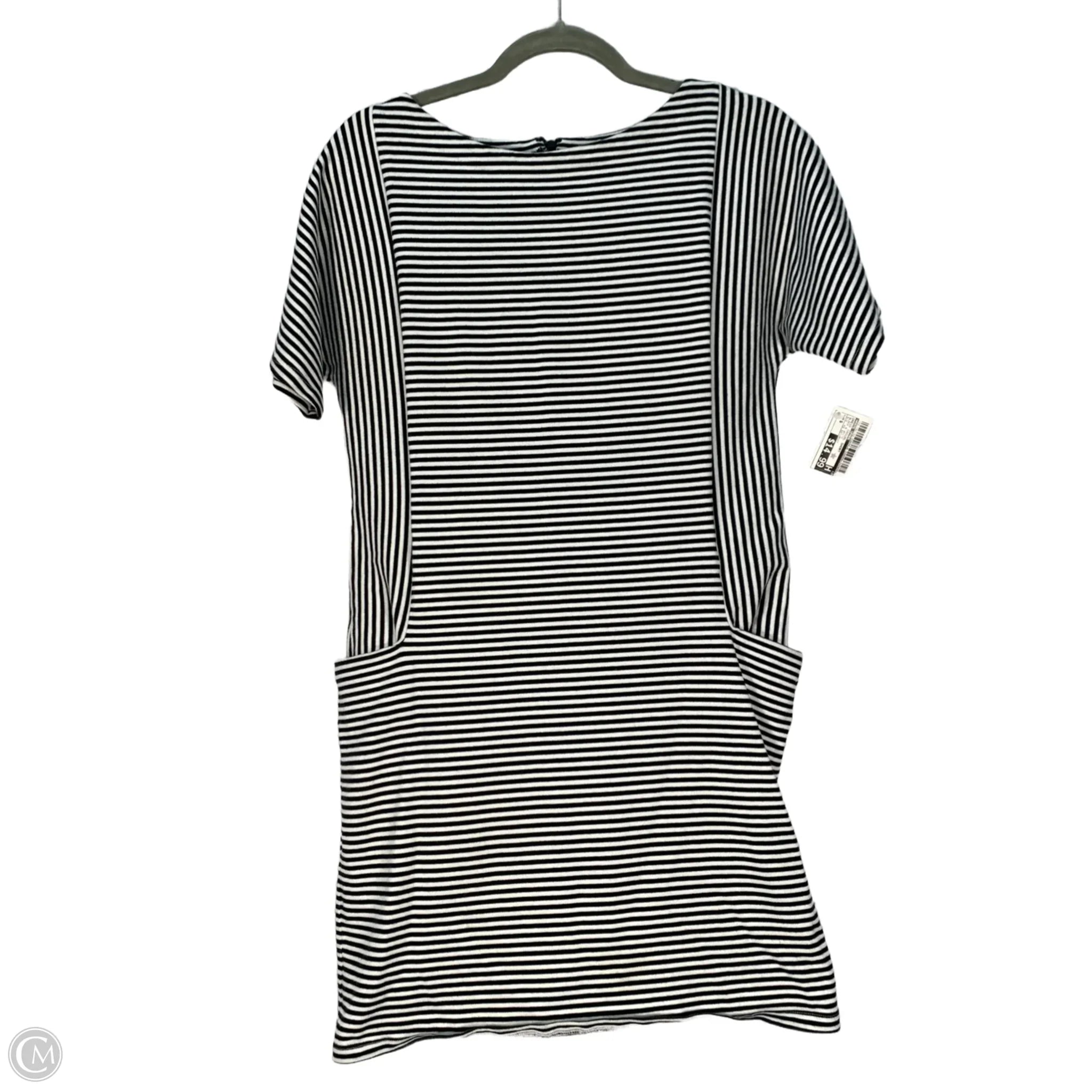 Dress Casual Short By Kate Spade In Black & White, Size: S Tunics Trendy modern