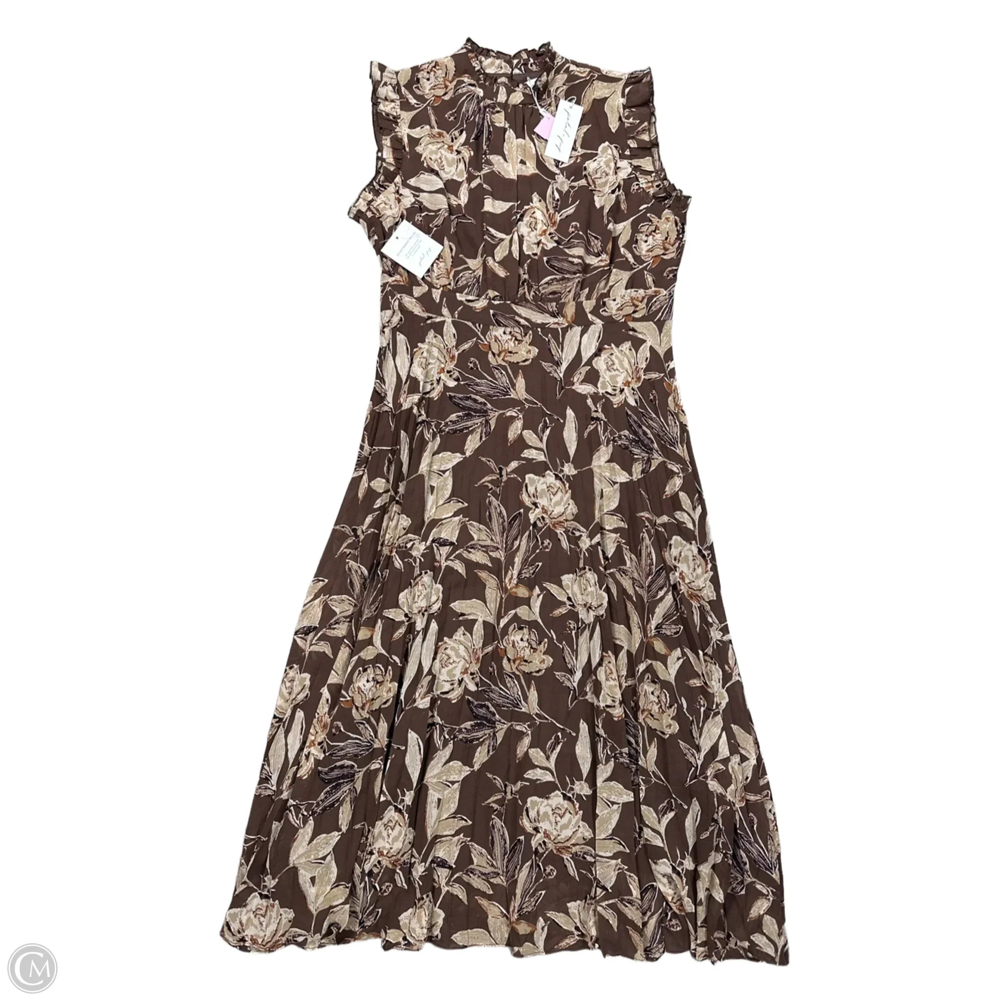 Dress Casual Maxi By PETAL AND PUP In Brown, Size: Xl Tunics Wedding white