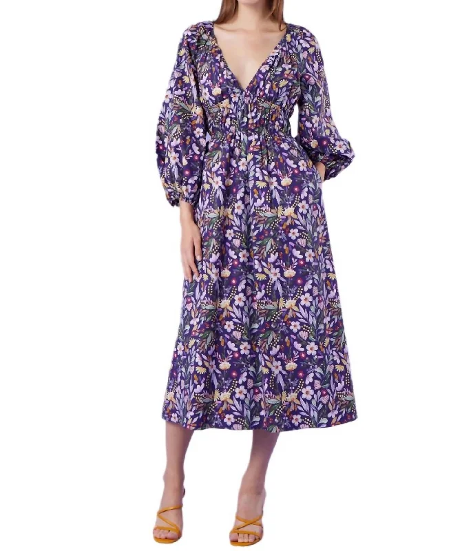 Lauren Dress In Multi Floral Bouquet Tunics Fashionable trendy
