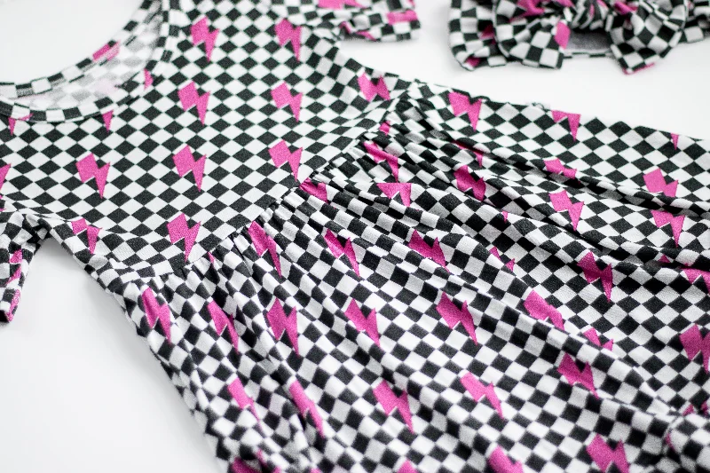 FIERCE CHECKZZZ DREAM RUFFLE DRESS Tunics Custom made