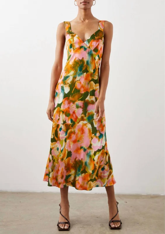 Jacinda Dress In Terra Floral Tunics Modern contemporary