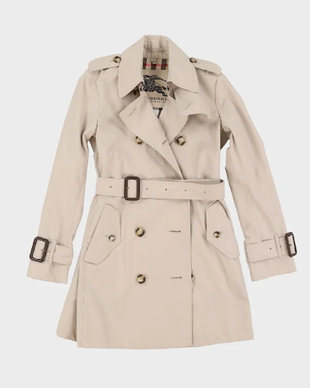 Burberry Prorsum Beige Short Mac Coat - XXS Off-the-Shoulder Jacket Double-Breasted Coat Single-Breasted Coat Burberry Prorsum Beige Short Mac Coat - XXS Off-the-Shoulder Jacket Double-Breasted Coat Single-Breasted Coat
