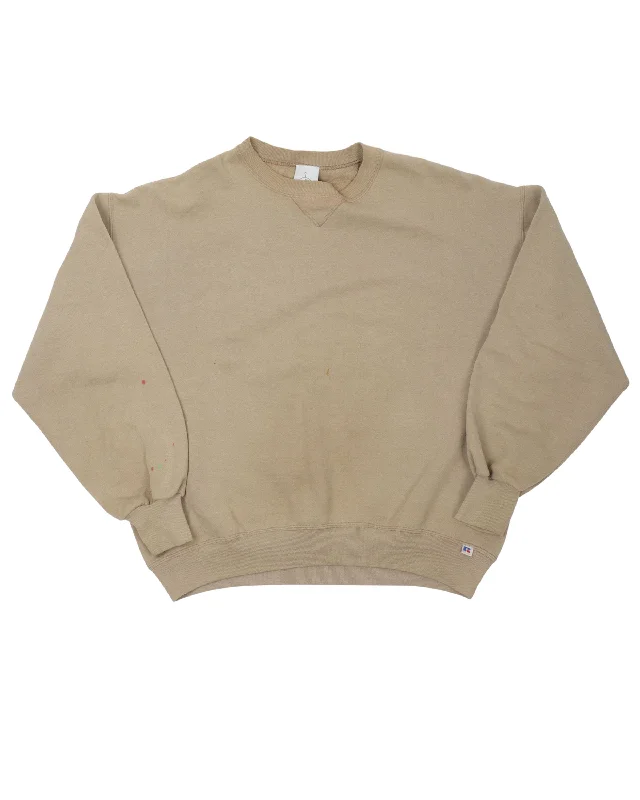 Russell Crewneck Sweatshirt Hoodie with Mesh Breathable Sporty