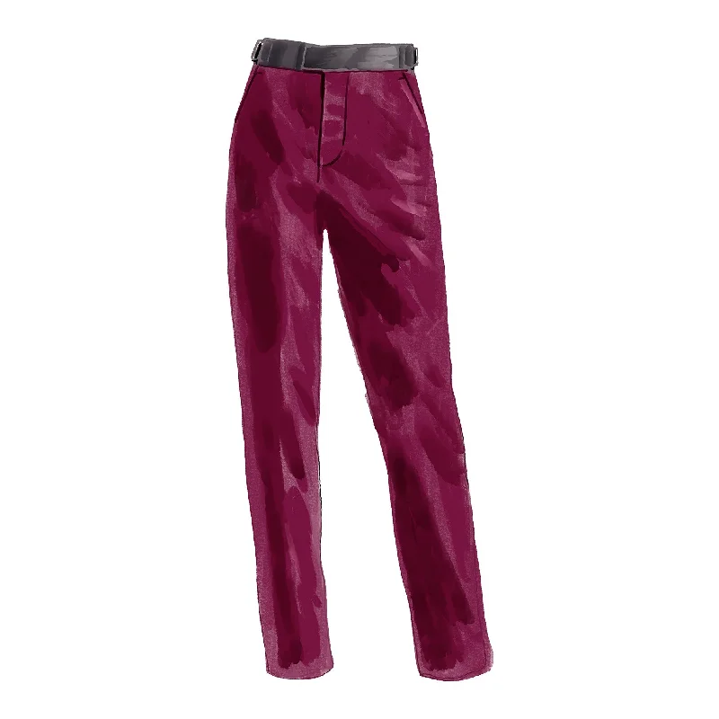 Velvet Tuxedo Trousers Trousers versatile functional