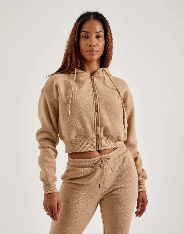 Red Fox Full-Zip Hoodie Hoodie with V-Neck Classic Versatile