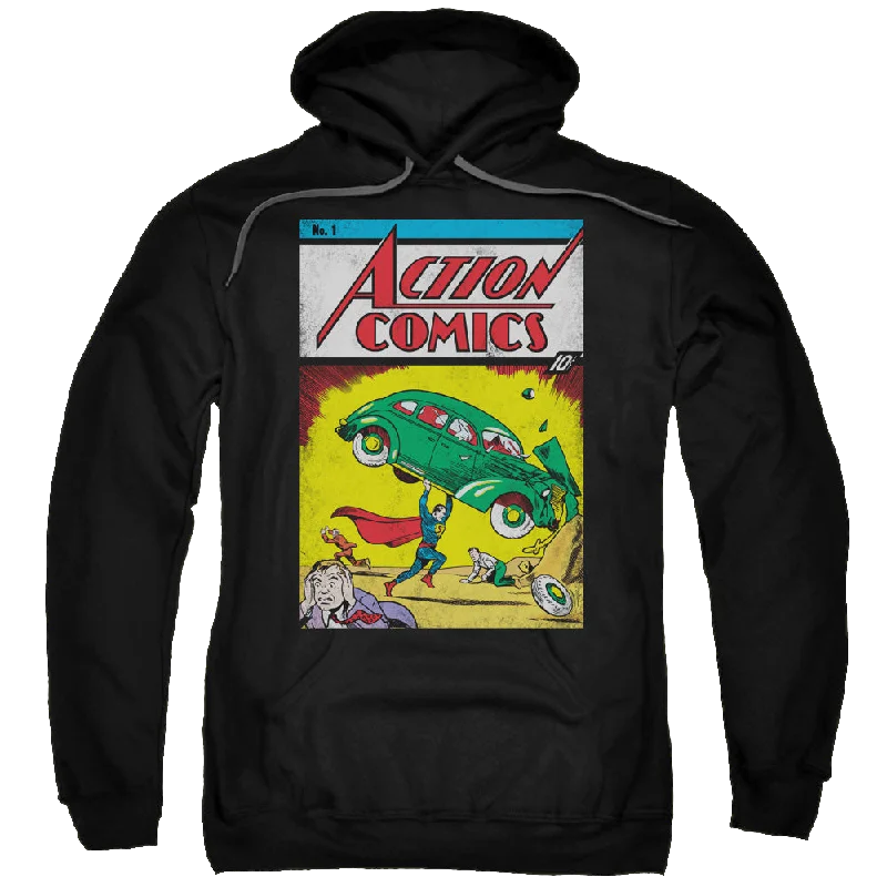Superman Action No. 1 - Pullover Hoodie Honey Neck Pullover