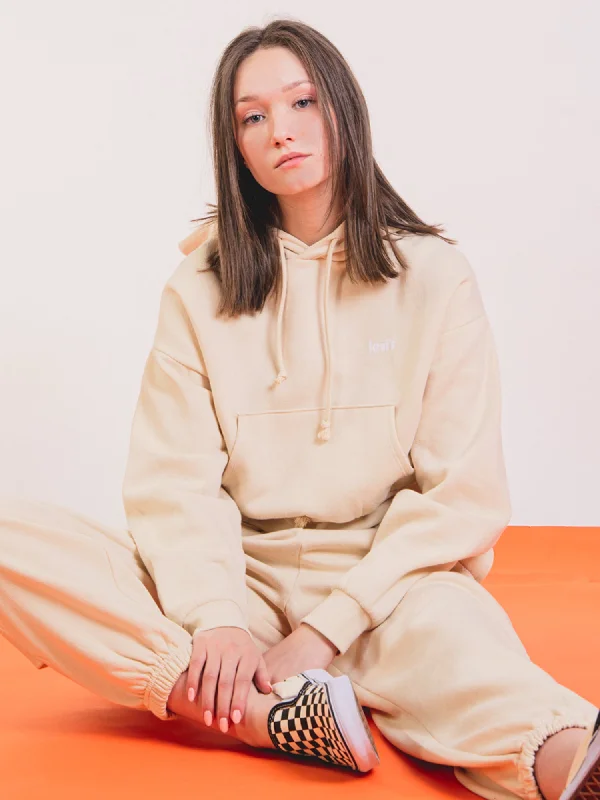 LEVIS LAUNDRY DAY HOODIE - CLEARANCE Hoodie with Hem Lace Feminine Delicate