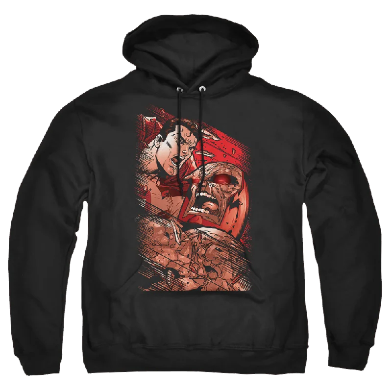 Superman Supes Vs Darkseid - Pullover Hoodie High Neck Pullover