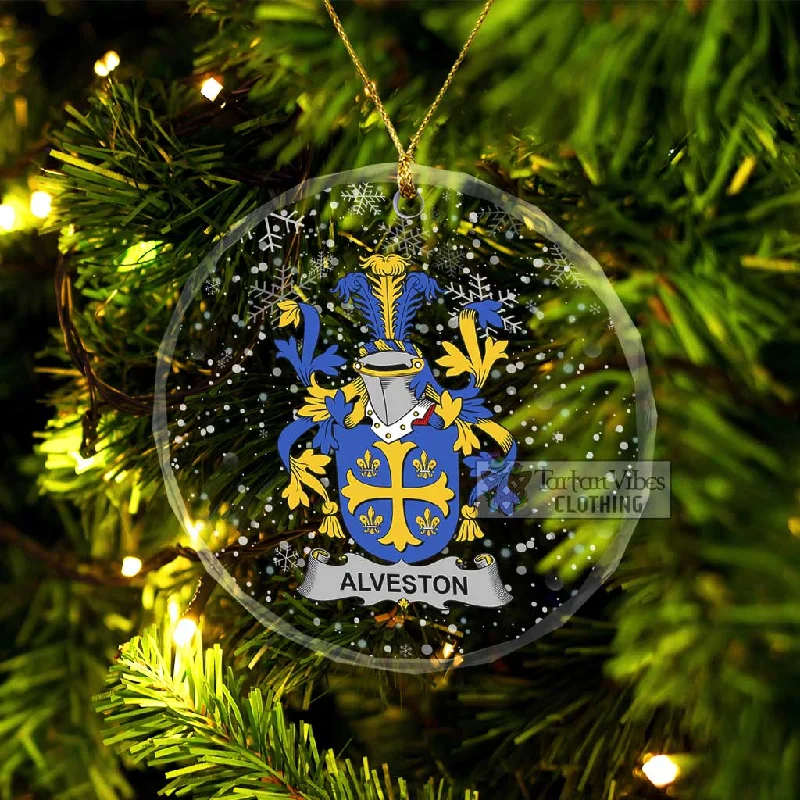 Alveston Irish Clan Christmas Glass Ornament with Coat of Arms Tailored Straight A-Line Alveston Irish Clan Christmas Glass Ornament with Coat of Arms Tailored Straight A-Line