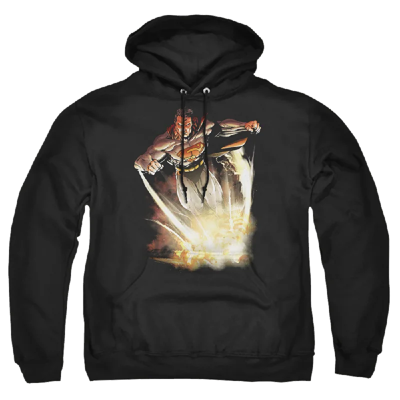 Superman Explosive - Pullover Hoodie Crew Neck Wool