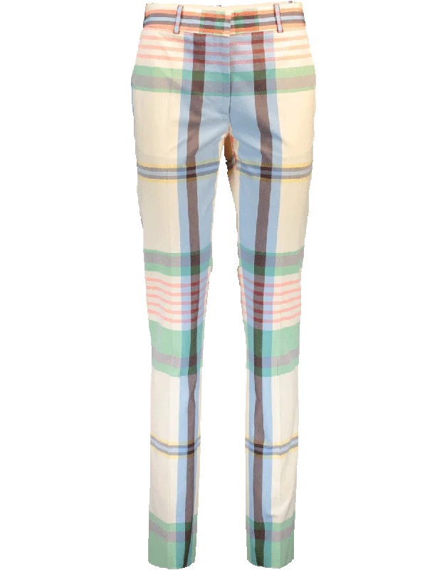 Slim Trouser High Waist Slim Fit Ankle Length