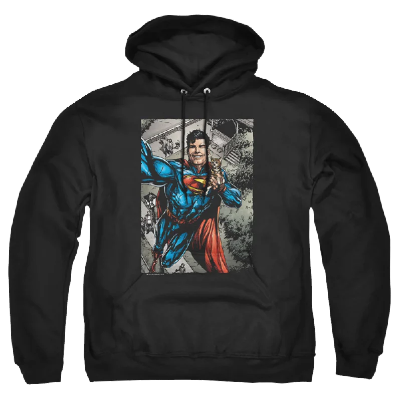 Superman Super Selfie - Pullover Hoodie Bolero Style Sweater