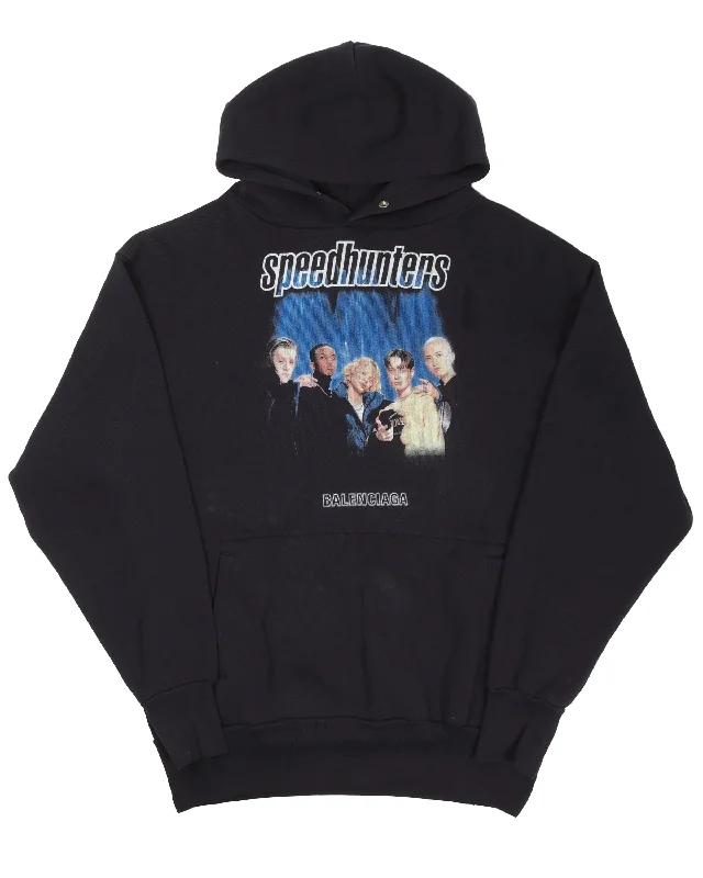 Speedhunters Oversized Hoodie Hoodie with Elastic Cuffs Stretchable Comfortable