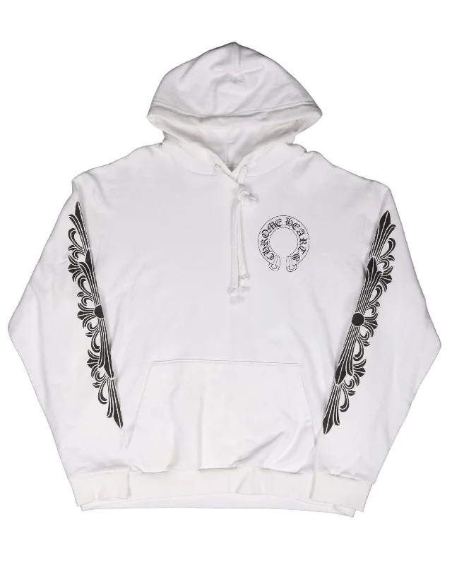 Horseshoe Hoodie Hoodie with Camouflage Military Edgy