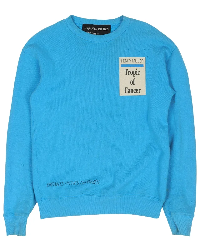 SS17 Henry Miller Tropic of Cancer Sweatshirt Hoodie with Tied Waist Feminine Flattering SS17 Henry Miller Tropic of Cancer Sweatshirt Hoodie with Tied Waist Feminine Flattering