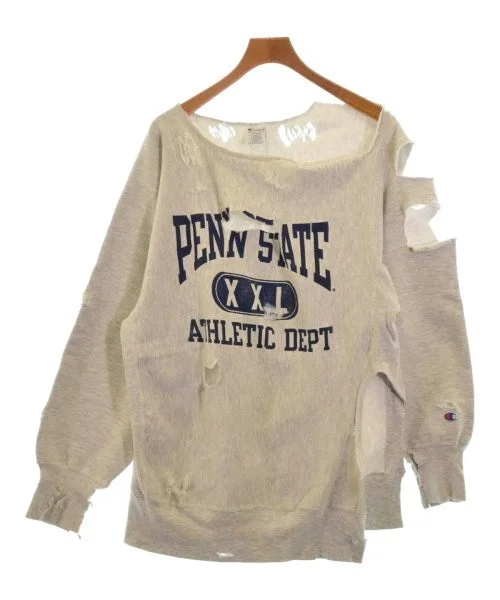 CHAMPION Sweatshirts Hoodie with Hem Fringe Bohemian Relaxed