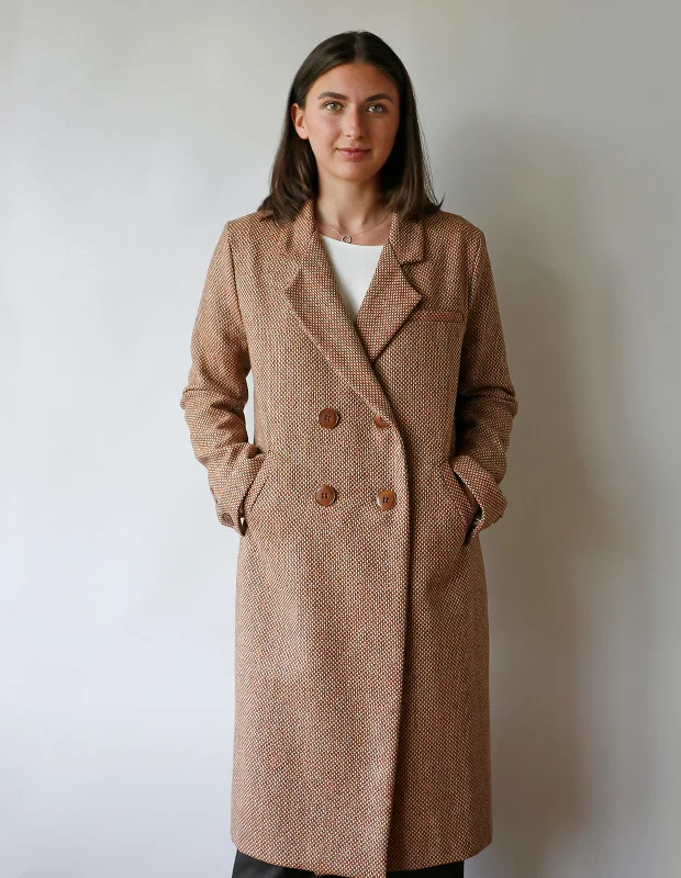 The Maker's Atelier Classic Coat Plaid Tartan Floral