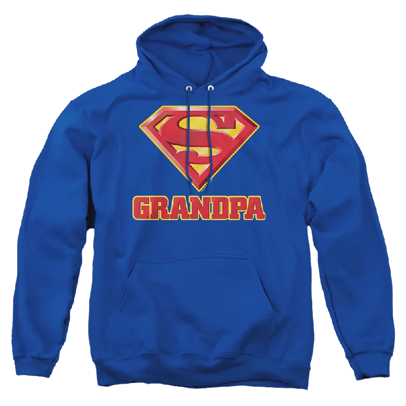 Superman Super Grandpa - Pullover Hoodie Slim Sleeve Pullover