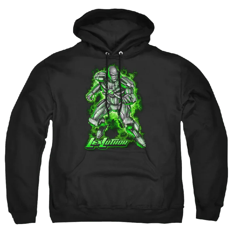 Superman Kryptonite Powered - Pullover Hoodie Ruffle Sleeve Feminine