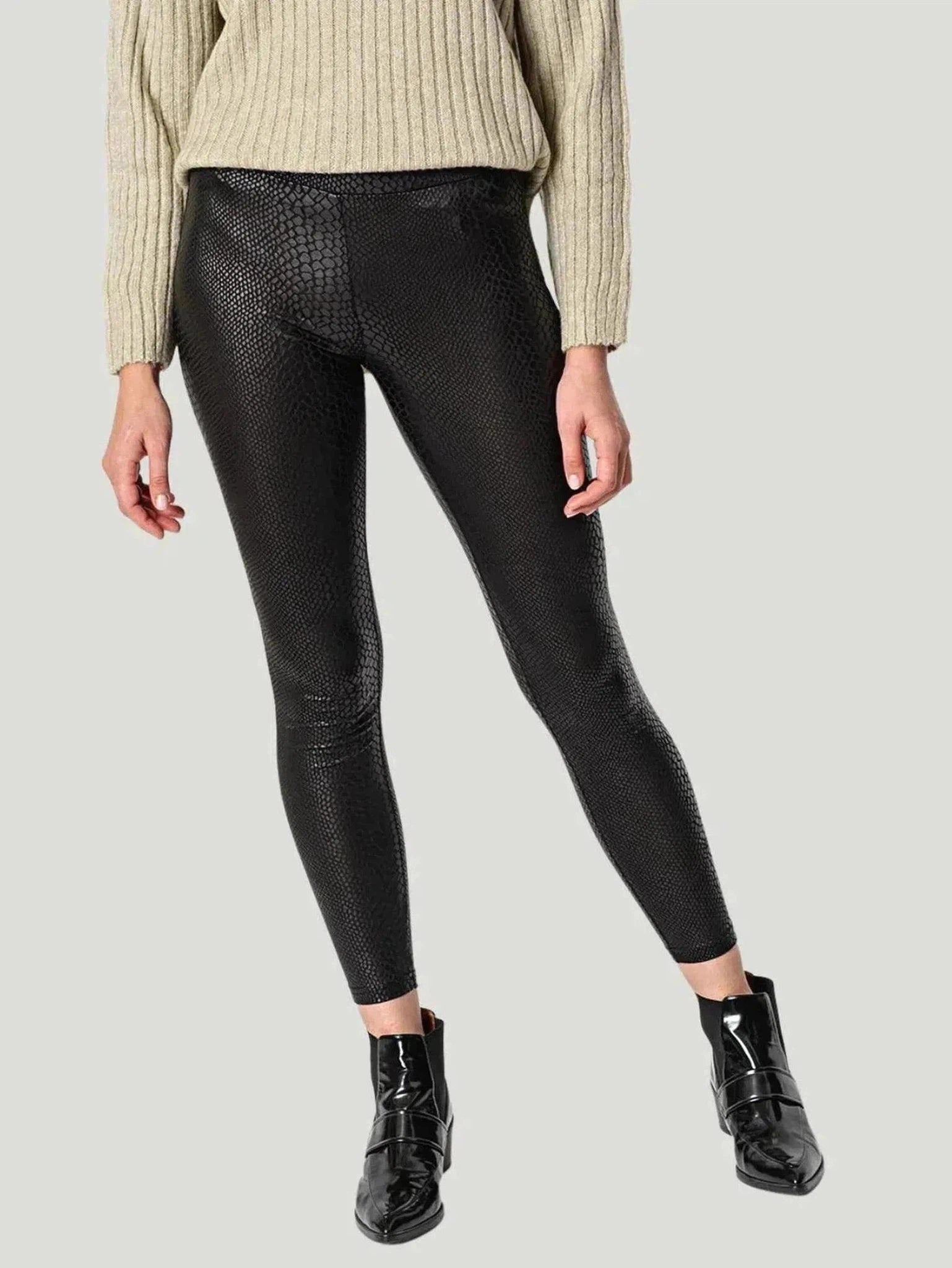 B. Young Tabia Croco Legging Comfortable Workout Fitness Leggings