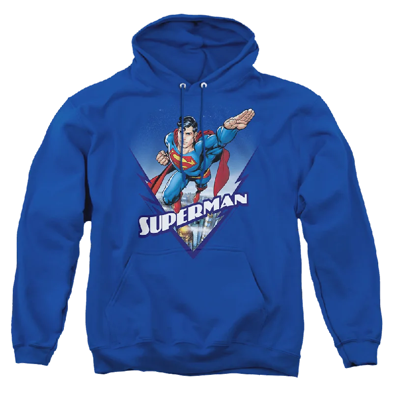 Superman Looks Like A Job For - Pullover Hoodie One Shoulder Top