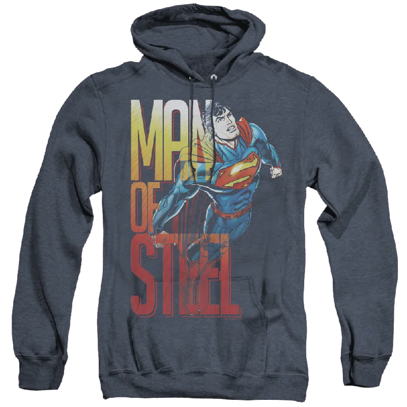 Superman Steel Flight - Heather Pullover Hoodie Angora Wool Cozy