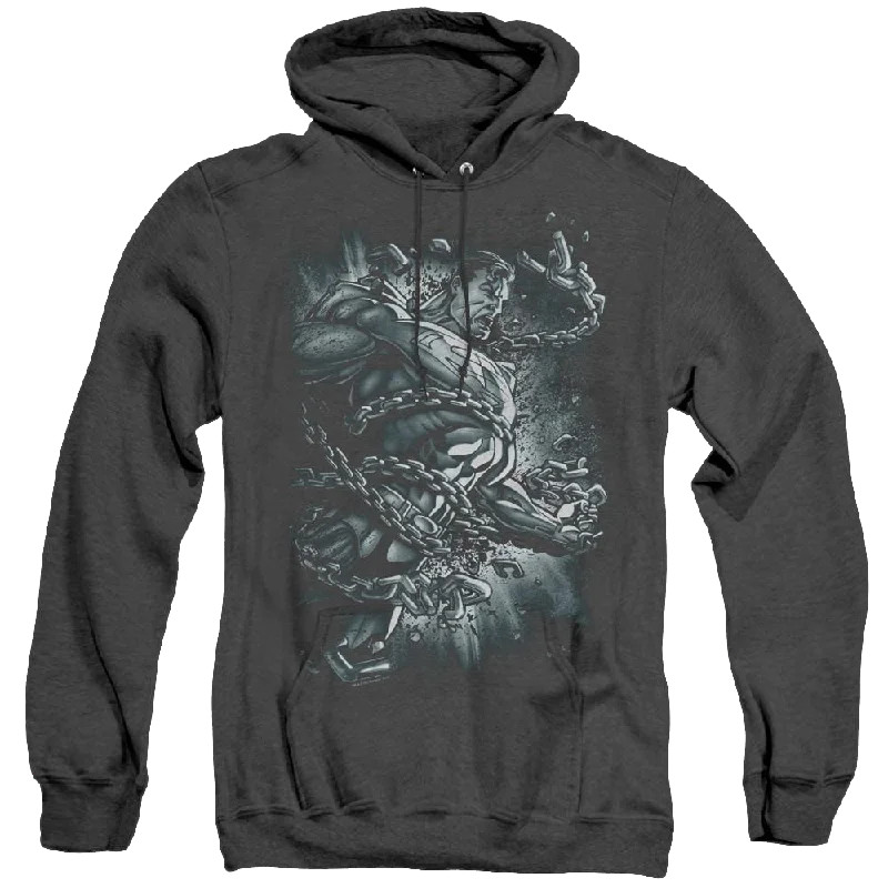 Superman Break Free - Heather Pullover Hoodie Soft Wool Sweater