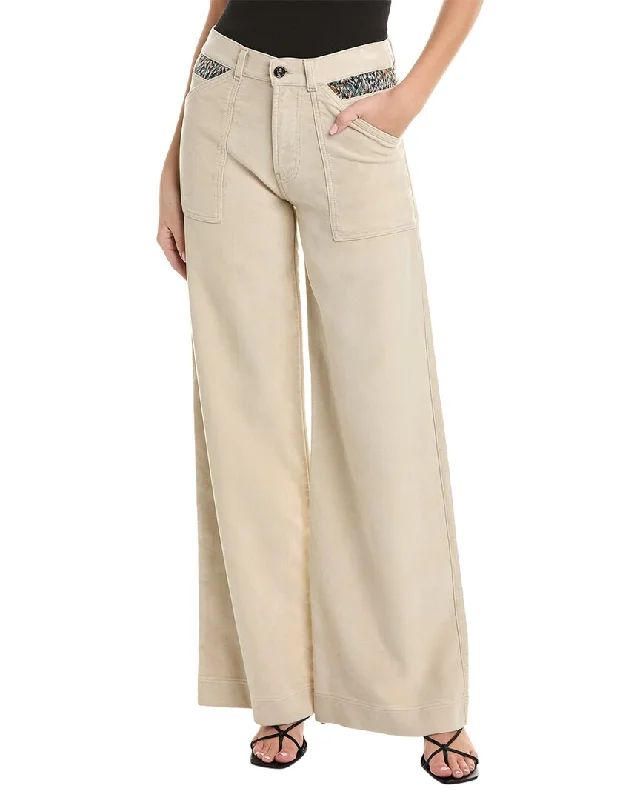 Missoni Cargo Wool-Blend Trouser Trousers Low Rise Relaxed