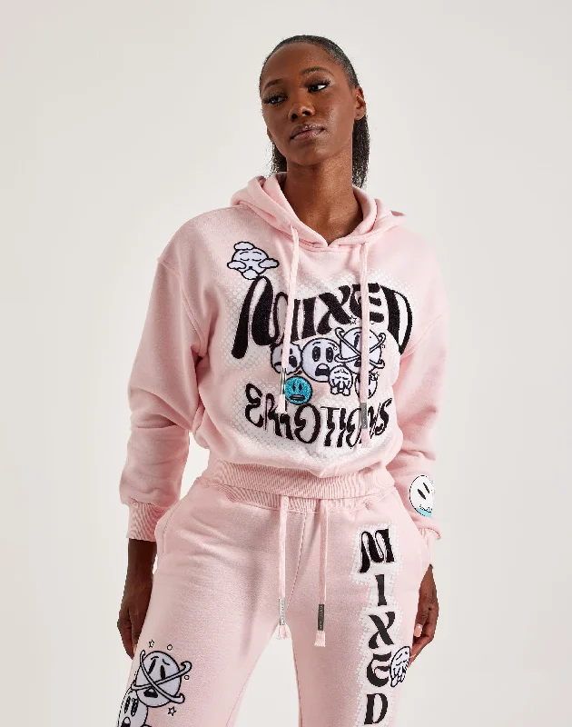 First Row Mixed Emotions Fleece Hoodie Hoodie with Logo Branding Identity
