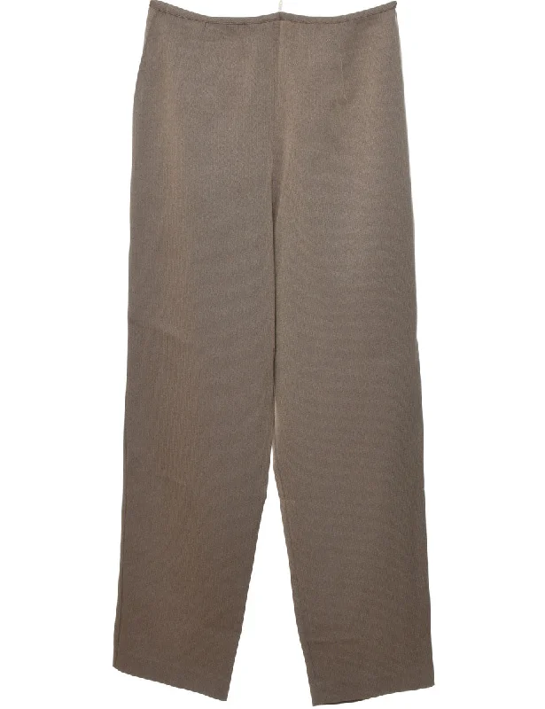 Casual Light Brown Trousers - W30 L30 Chinos Cotton Straight Leg