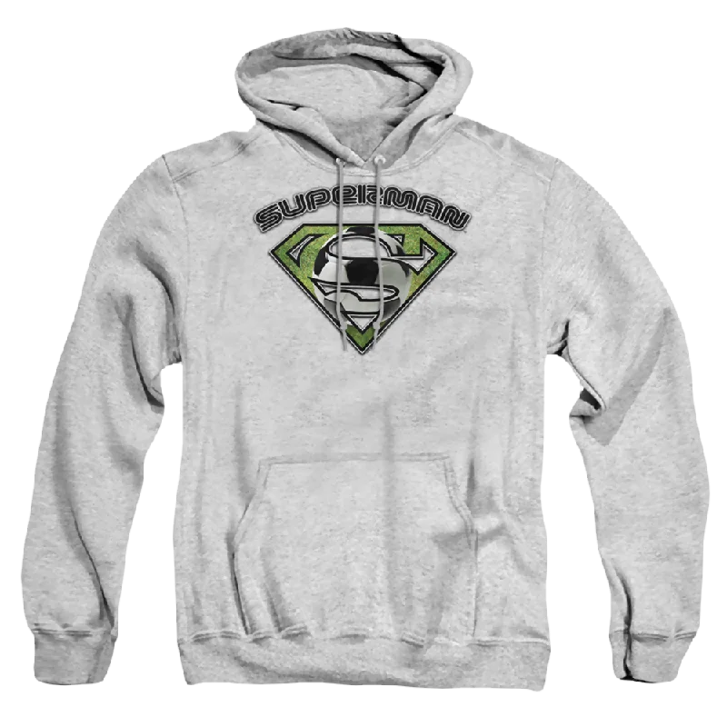 Superman Soccer Shield - Pullover Hoodie Sarouel Sleeve Pullover
