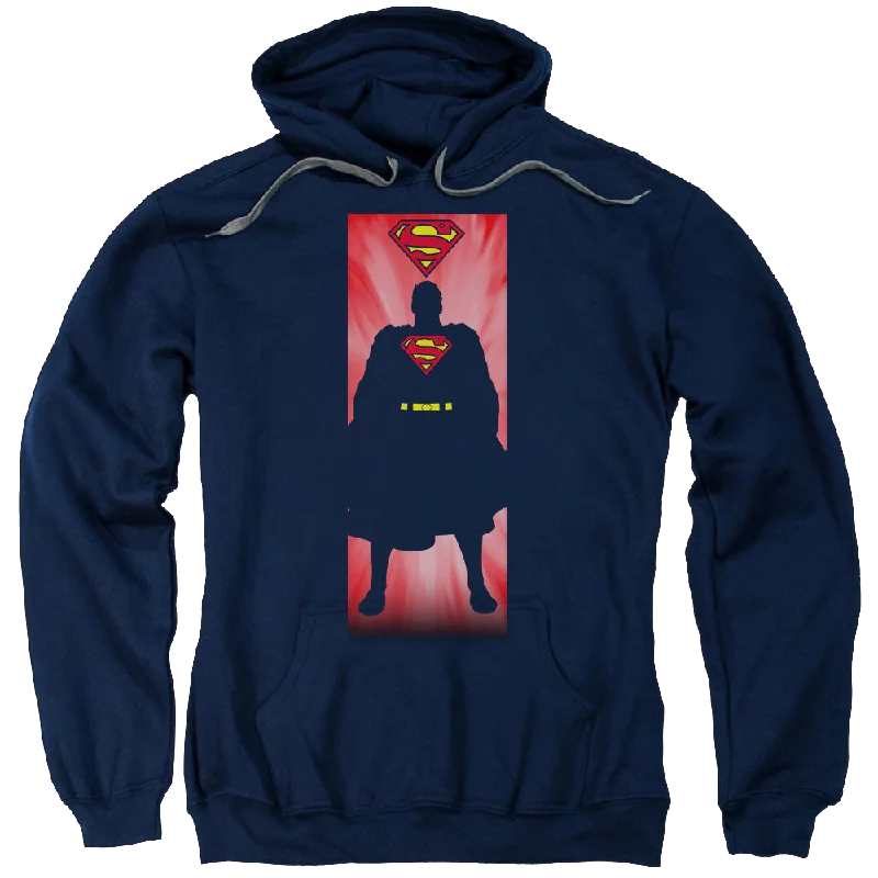 Superman Block - Pullover Hoodie Slit Sleeve Stylish