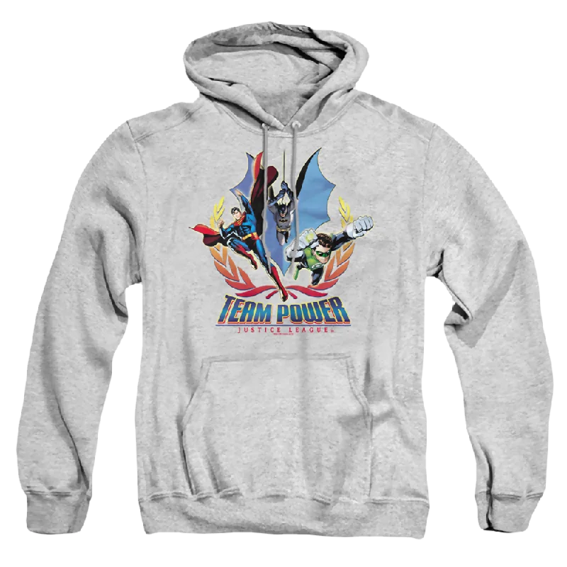 Justice League Team Power - Pullover Hoodie Wide Sleeve Pullover