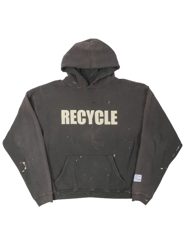 Recycle Hoodie Hoodie with Patch Decorative Personalized