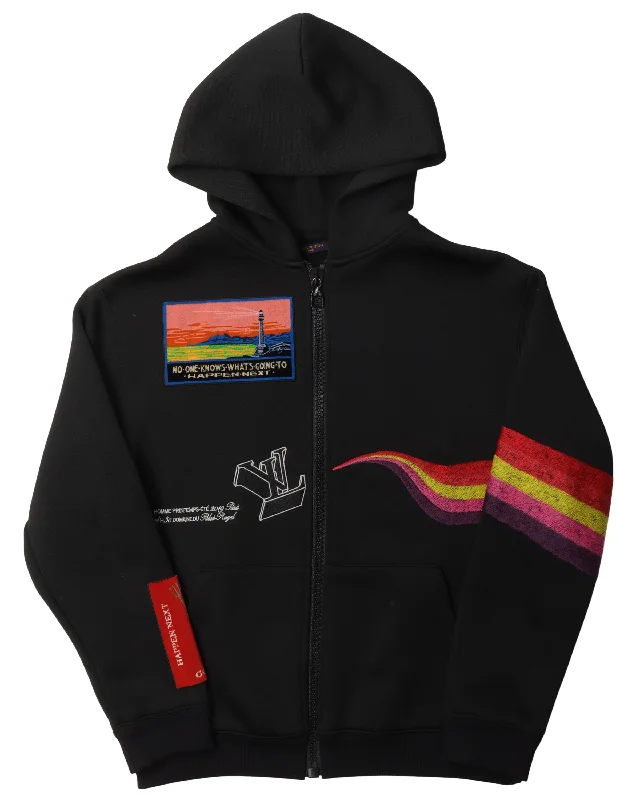 No One Knows What Going To Happen Sweatshirt Hoodie with Thumb Holes Functional Cozy