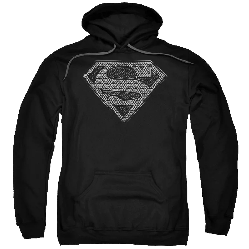Superman Chainmail - Pullover Hoodie Button Front Sweater