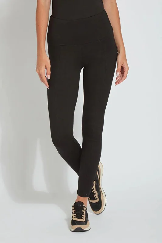 Lysse Black Ponte Legging Trendy Adjustable Waist Leggings