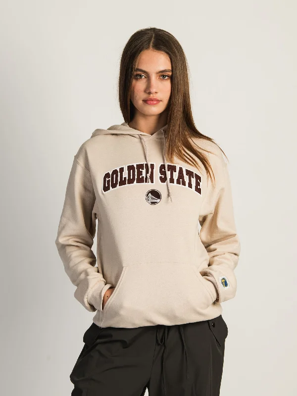 NBA GOLDEN STATE WARRIORS PULLOVER HOODIE Hoodie with Applique Textured Unique