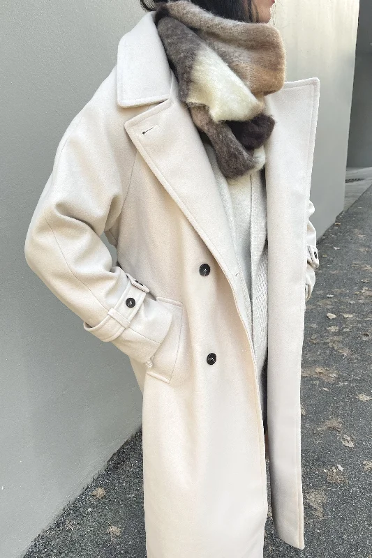 WINTER TRENCH COAT Stand-Up Roll-Neck Turtle