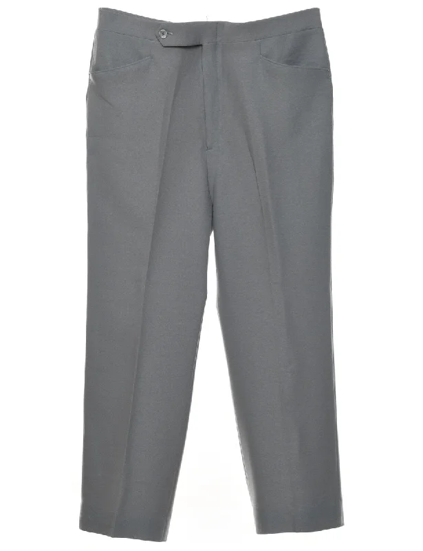 Classic Light Grey Trousers - W36 L29 Trousers Canvas Durable