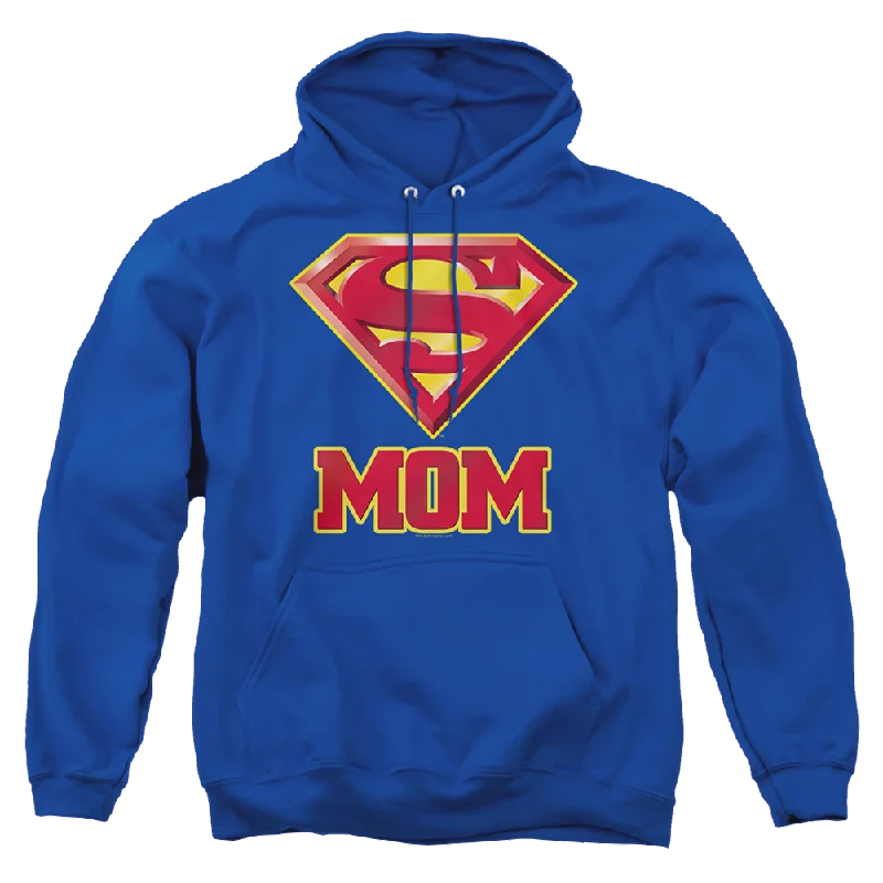 Superman Super Mom - Pullover Hoodie Polo Neck Sweater