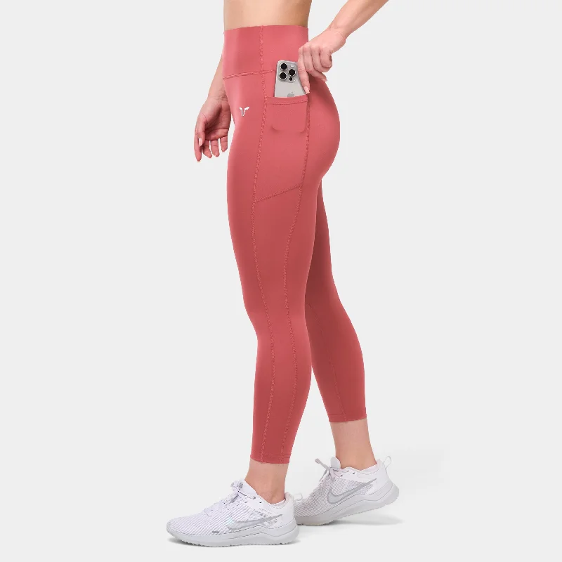 Essential ACT Leggings 24" 2.0 - Marsala Stylish Ankle-Length Leggings
