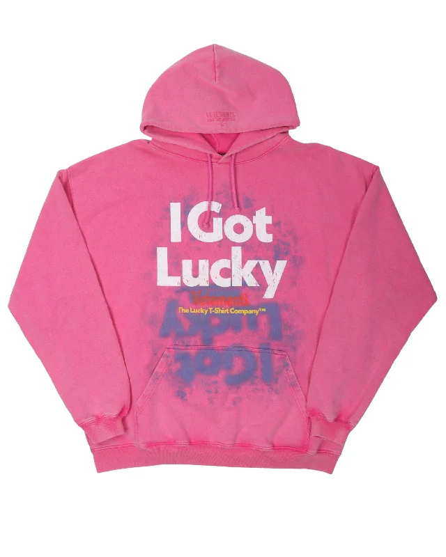I Got Lucky Hoodie Hooded Sweatshirt Casual Wear Street Style