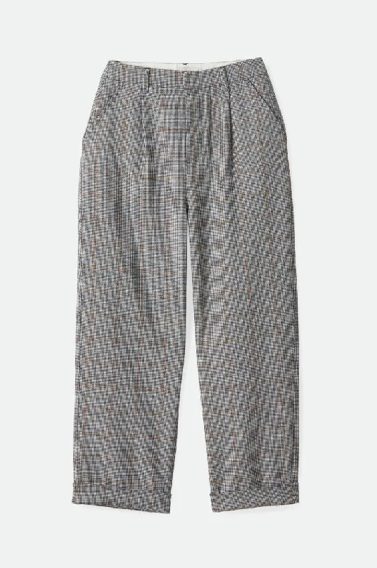 Victory Trouser Pant - Black/Off White Trousers fashionable trendy